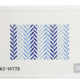 Canvas HERRINGBONE CLUTCH - BLUES  IKS1077D