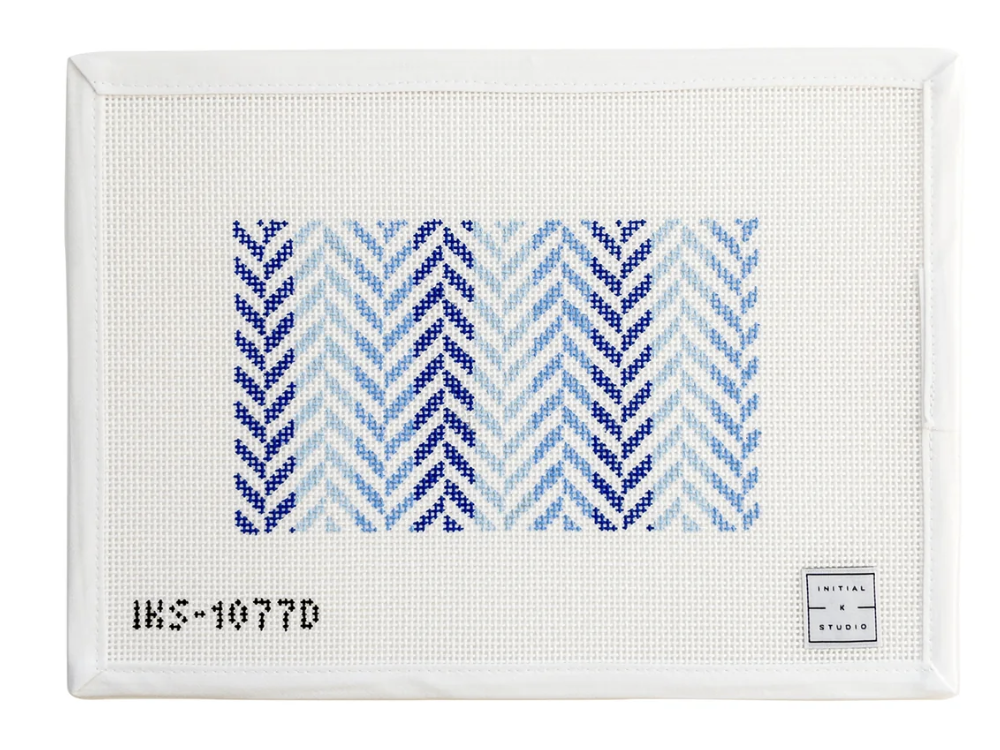 Canvas HERRINGBONE CLUTCH - BLUES  IKS1077D