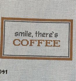 Canvas SMILE, THERE'S COFFEE  IKS1091