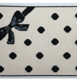Canvas DOT/BOW CLUTCH  JT169