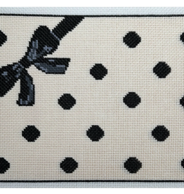 Canvas DOT/BOW CLUTCH  JT169