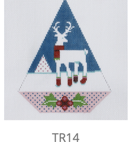 Canvas REINDEER CHRISTMAS TRIANGLE  TR14