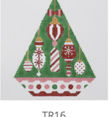 Canvas ORNAMENTS CHRISTMAS TRIANGLE  TR16