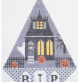 Canvas SPOOKY HOUSE HALLOWEEN TRIANGLE  TR16