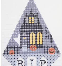 Canvas SPOOKY HOUSE HALLOWEEN TRIANGLE  TR16