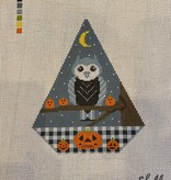 Canvas OWL HOUSE HALLOWEEN TRIANGLE  HTR05B