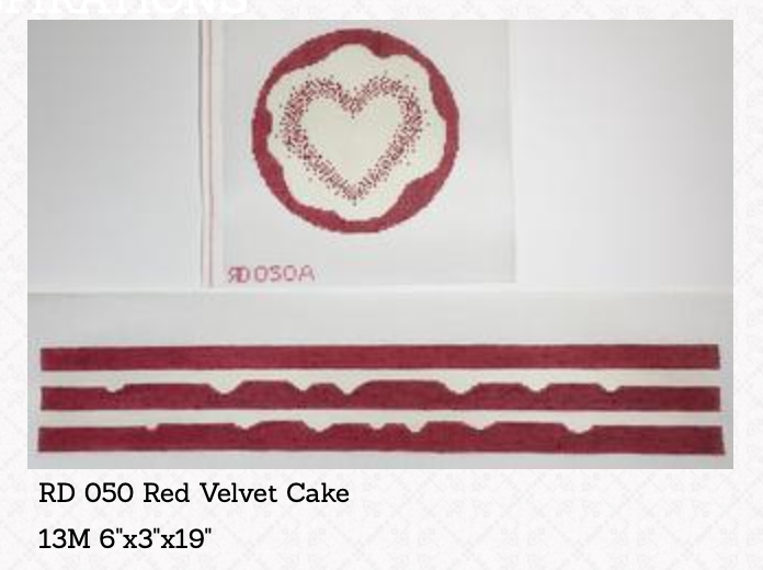 Canvas VALENTINES 3-D RED VELVET CAKE   RD050A