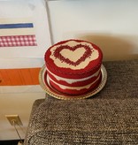 Canvas VALENTINES 3-D RED VELVET CAKE   RD050A