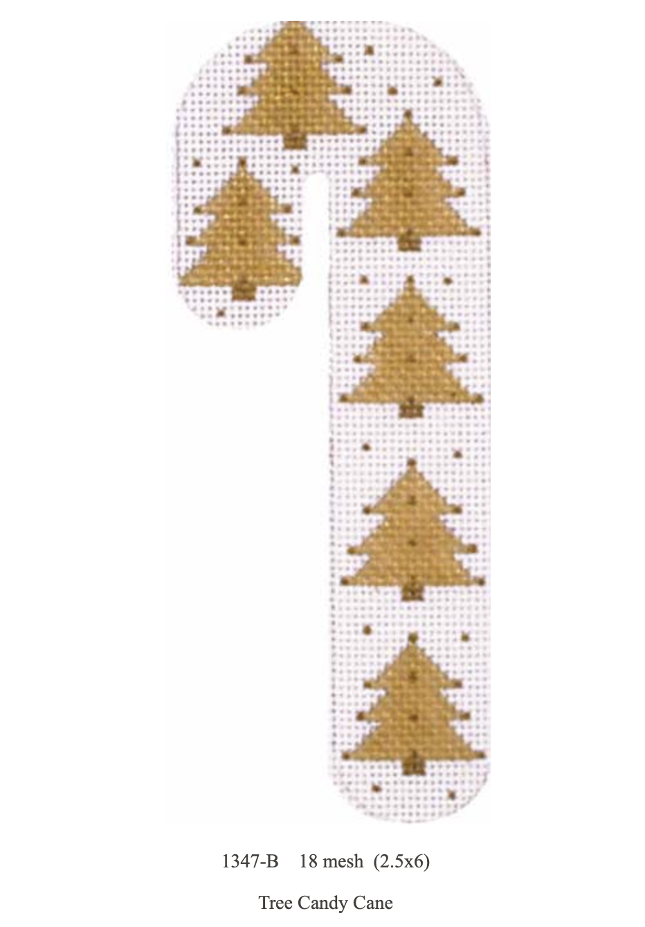 Canvas TREES  CANDY CANE  1347B