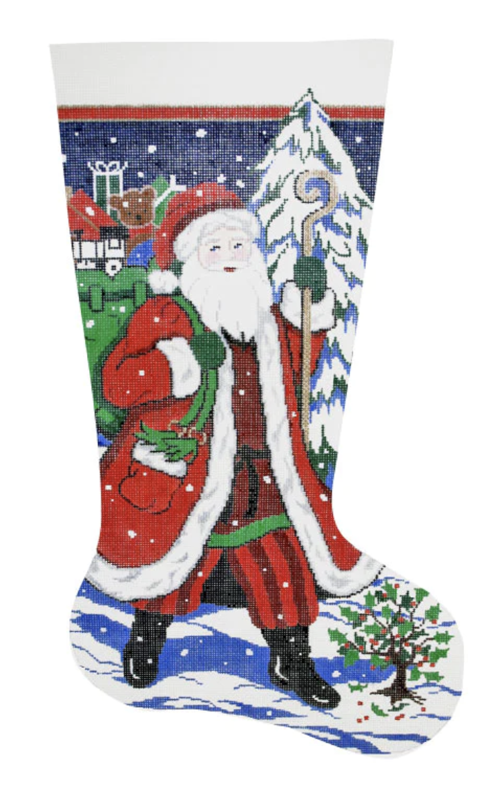 Canvas SANTA ON HIS WAY  XS7145