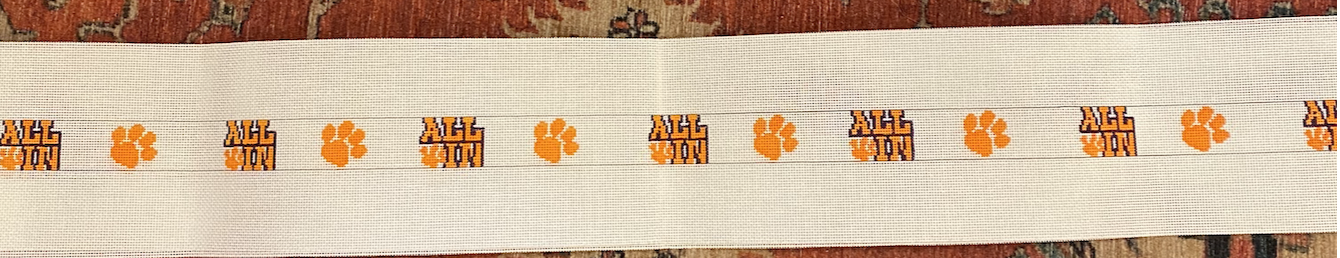 Canvas CLEMSON   "ALL IN"  SCHOOL BELT - CLEMSON OR ANY SCHOOL  JB383N  discontinued 2023