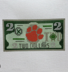 Canvas CLEMSON $2 BILL