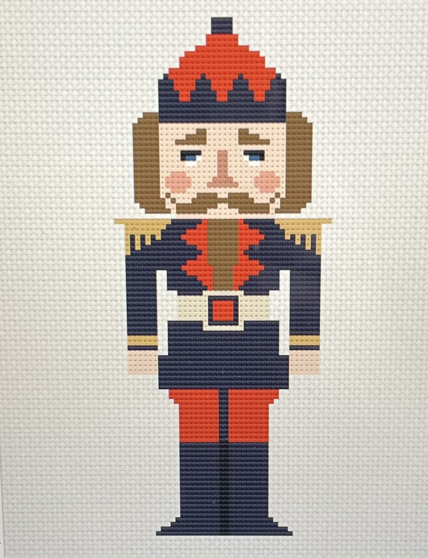 Canvas SCHOOL COLORS NUTCRACKERS - AUBURN  MKN003