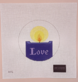 Canvas ADVENT ROUND 5" - LOVE    MKN0021   SALE RG $77.50