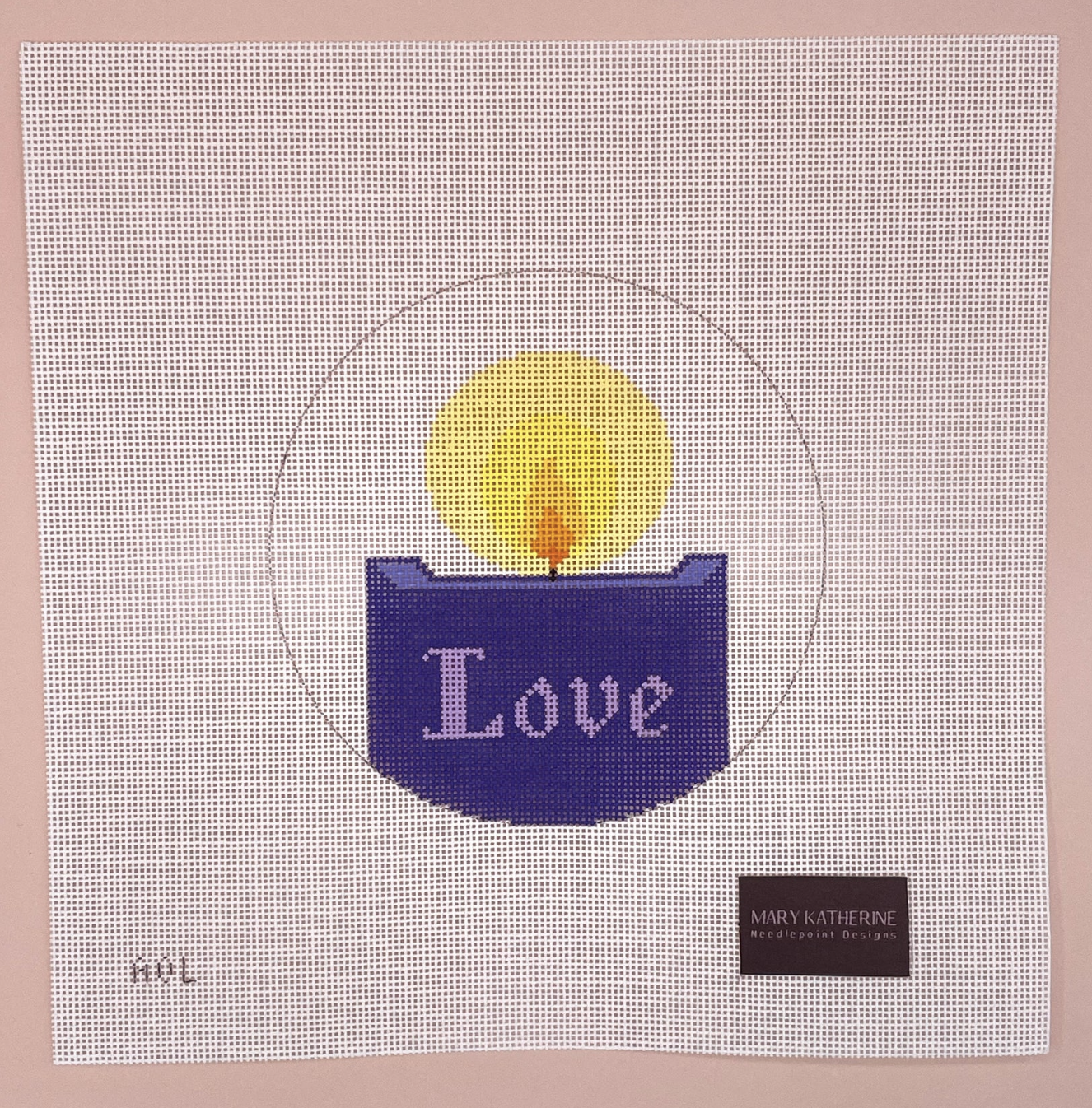 Canvas ADVENT ROUND 5" - LOVE    MKN0021   SALE RG $77.50