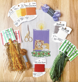 Canvas ADVENT CANDLE 1 - LION AND LAMB  MKN0013        CANVAS ONLY