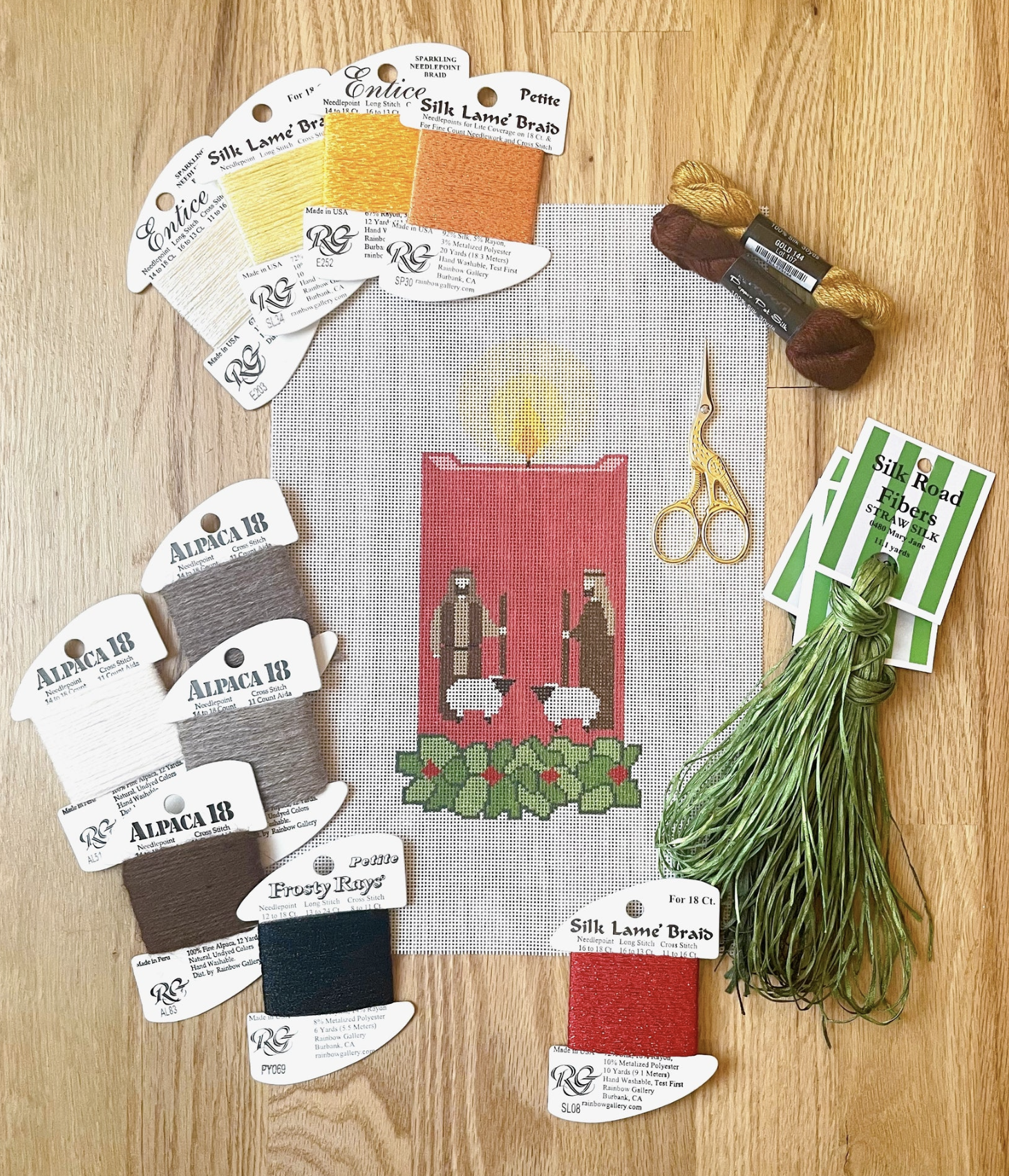 Canvas ADVENT CANDLE 3 - THE SHEPHERDS  MKN0015        SALE  REG $102.75   CANVAS ONLY
