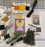 Canvas KIT FOR ADVENT CANDLE 4 - THE ANGEL          FULLY KITTED NO CLASS