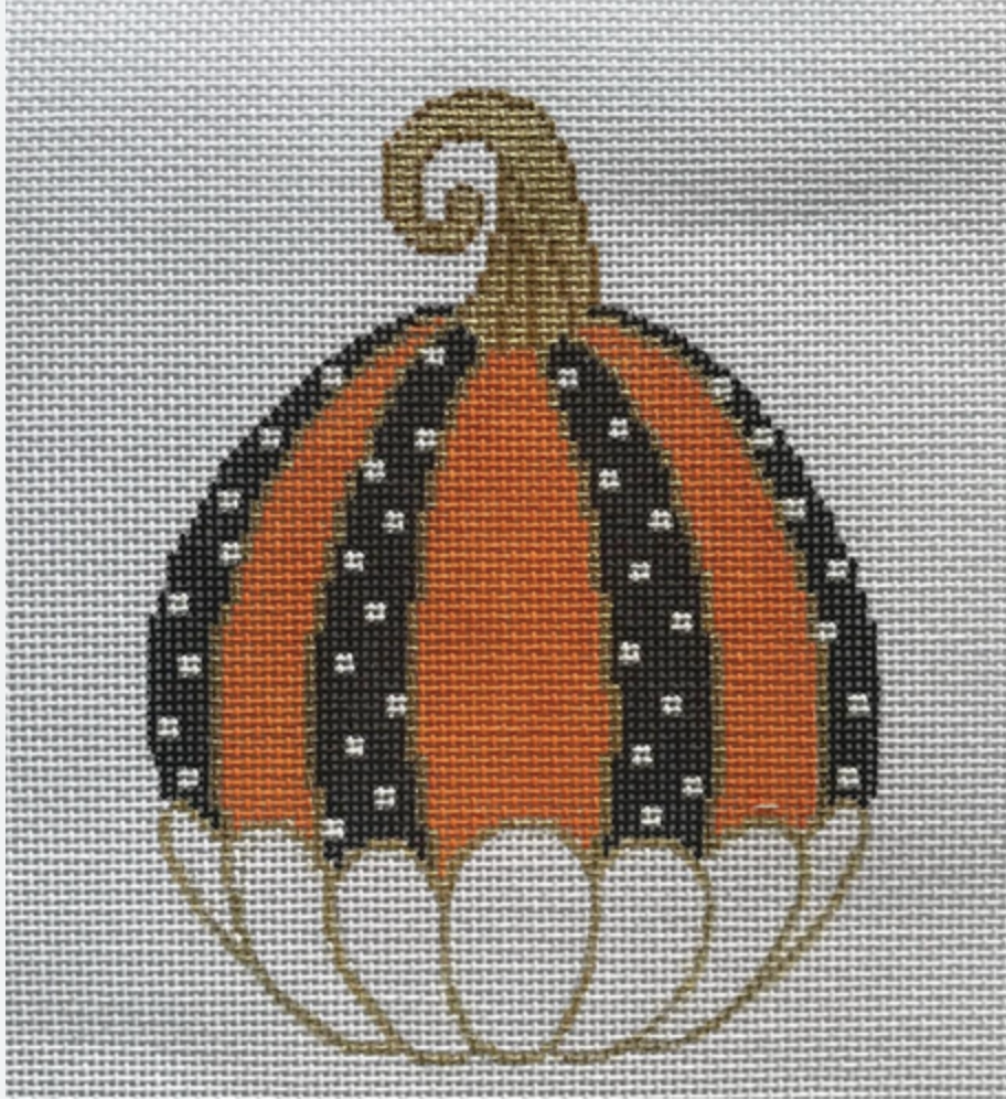 Canvas DOT PUMPKIN  22-248