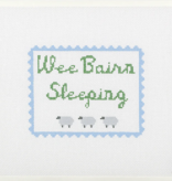 Canvas WEE BAIRN SLEEPING  -  BLUE  GP02  6.6X5.3"
