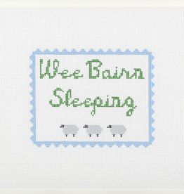 Canvas WEE BAIRN SLEEPING  -  BLUE  GP02  6.6X5.3"