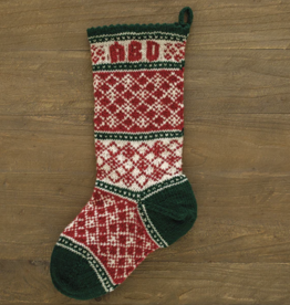 Yarn CHRISTMAS STOCKING  KIT - DIAMONDS