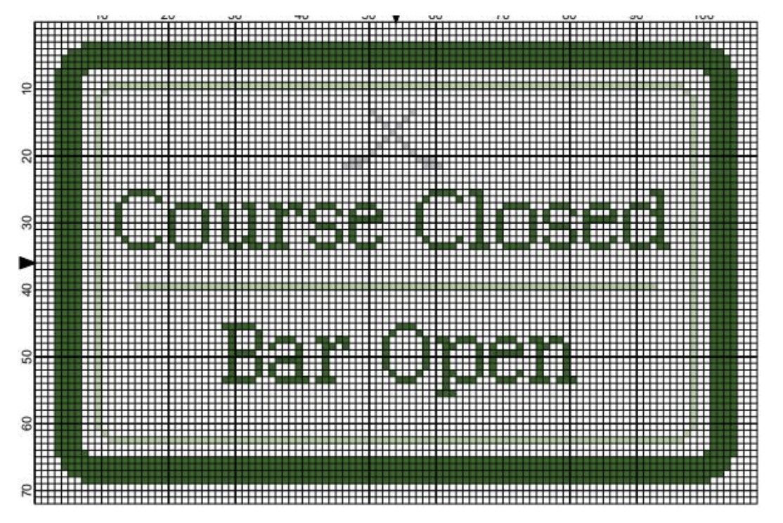 Canvas COUSE CLOSED, BAR OPEN  ABCPS401