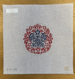 Canvas CORONATION EMBLEM  4" ROUND  KW31