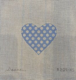 Canvas HEART DOTS - BLUE  A209HS