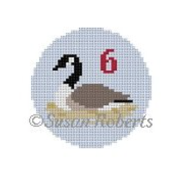 Canvas 12 DAYS OF CHRISTMAS - DAY 6 GEESE A LAYING  5926  2.5" ROUND