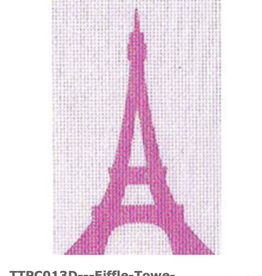 Canvas EIFFEL TOWER  PASSPORT COVER INSERT  PINK TTPC013D