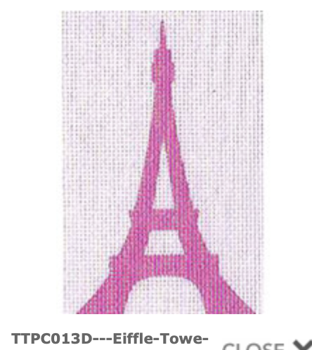 Canvas EIFFEL TOWER  PASSPORT COVER INSERT  PINK TTPC013D