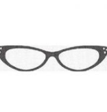 Canvas BLACK EYE GLASSES PILL BOX INSERT TTPB015A