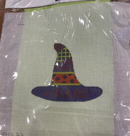 Canvas CANVAS COOKIES -SELF FINISHING  WITH HARDWARE AND VIDEO LINK - WITCH HAT