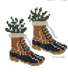 Canvas RETRO SKI FUR BEAN BOOTS   KB1502