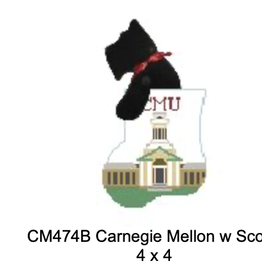 Canvas CARNEGIE MELLON WITH SCOTTIE  STUFFER  CM474B