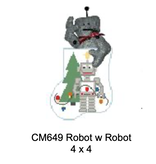 Canvas ROBOT WITH ROBOT  STUFFER  CM649