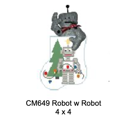 Canvas ROBOT WITH ROBOT  STUFFER  CM649