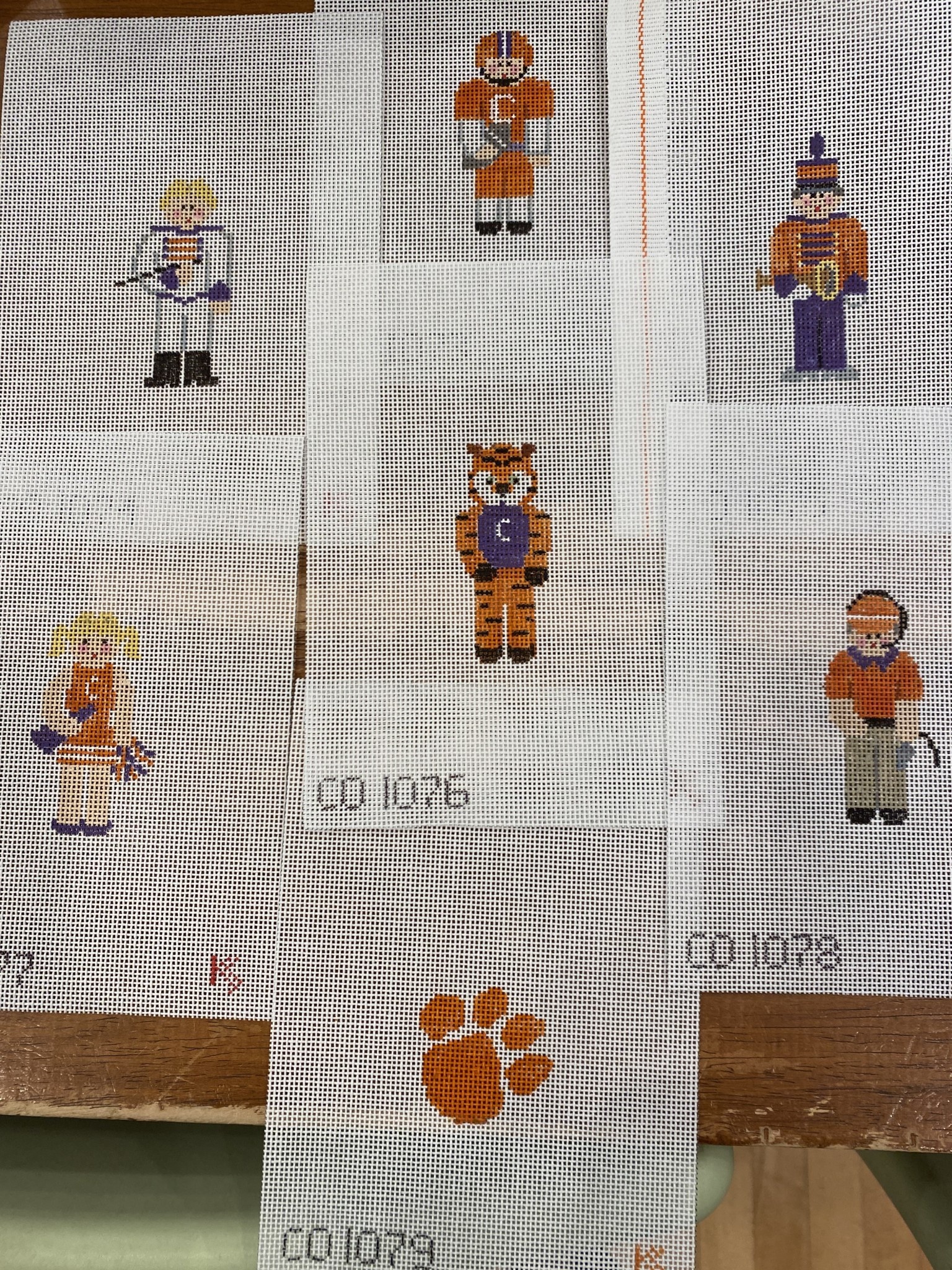 Canvas TINY TEAMS 7 PIECE SET - CLEMSON