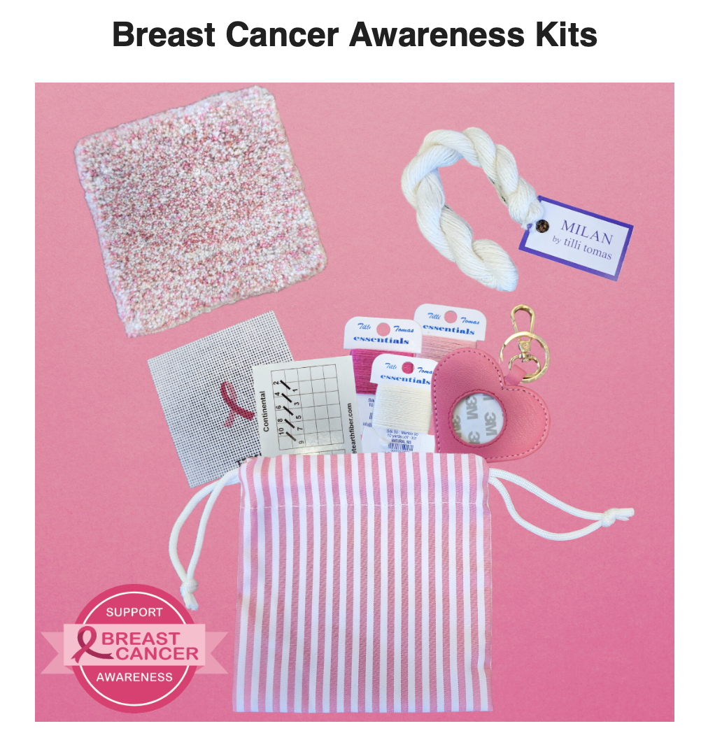 Canvas BREAST CANCER AWARENESS  KIT - FOR KOMEN FOUNDATION ROUND FOB VERSION