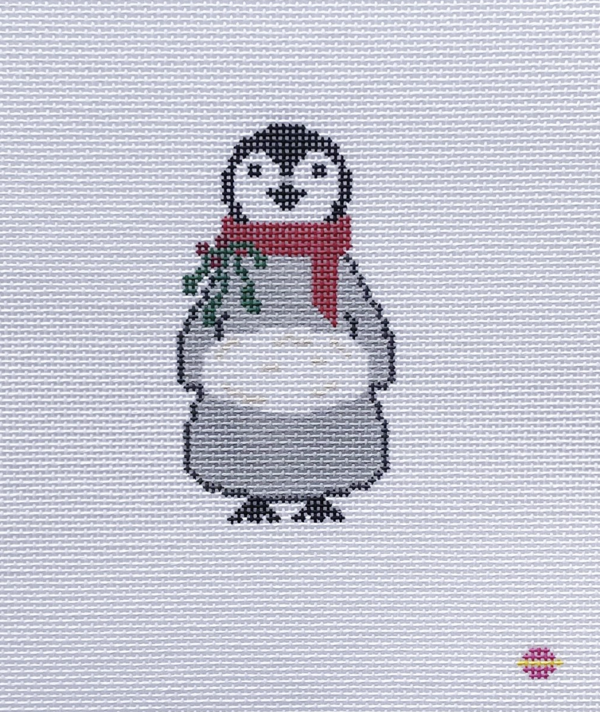 Canvas BABY PENGUIN WITH MUFF   SAS0029