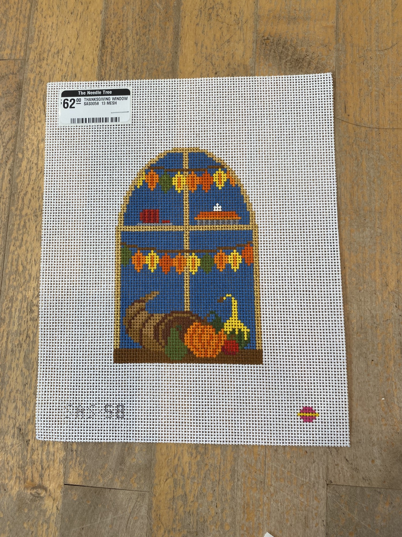 Canvas THANKSGIVING WINDOW  SAS0058  13 MESH