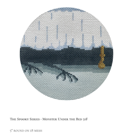 Canvas THE MONSTER UNDER THE BED  5" ROUND  31F