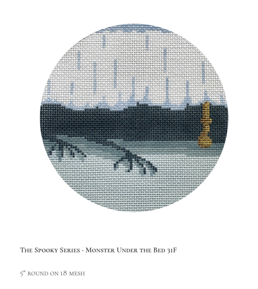 Canvas THE MONSTER UNDER THE BED  5" ROUND  31F