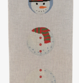 Canvas SNOWMAN DANGLE  3 PIECES