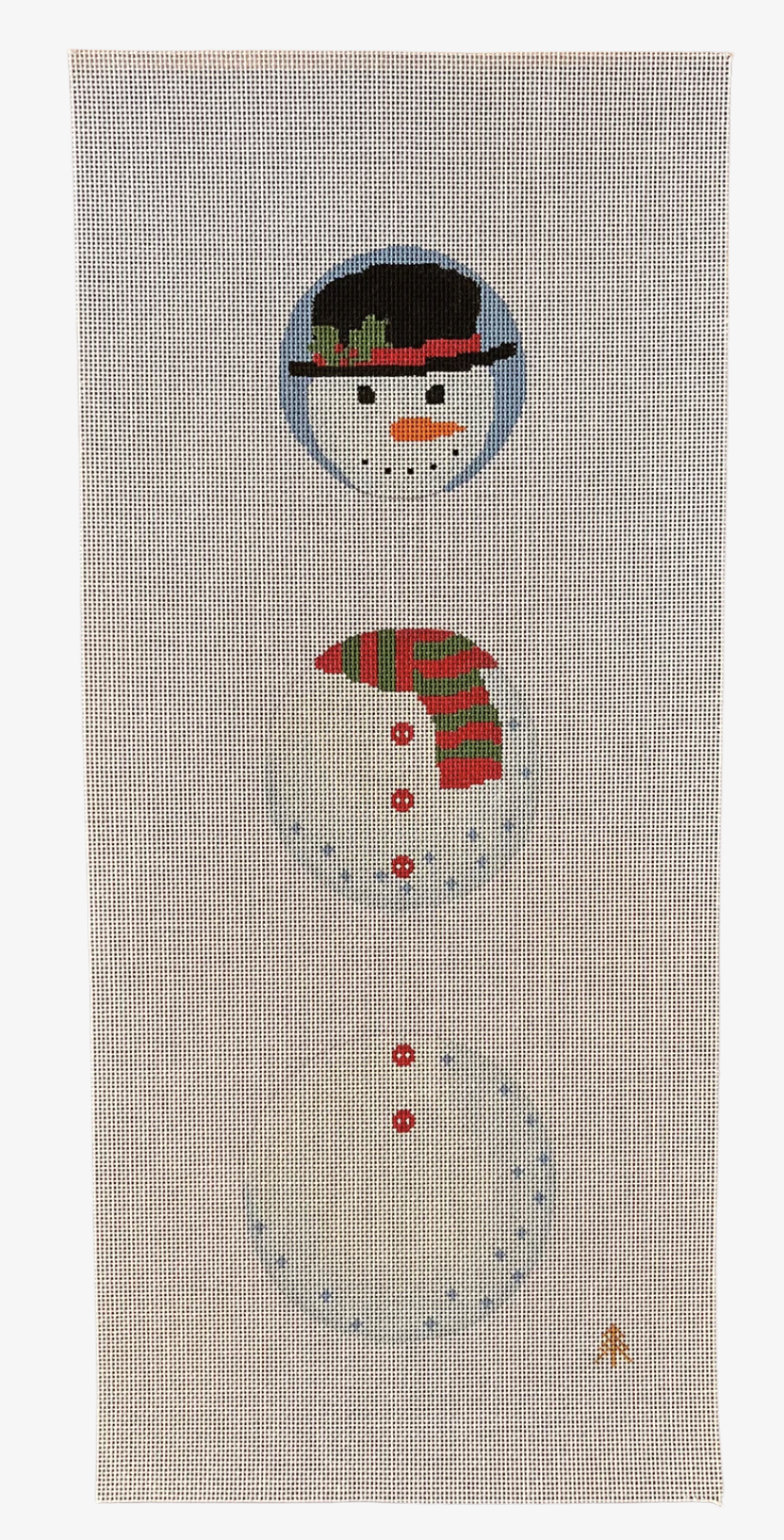 Canvas SNOWMAN DANGLE  3 PIECES
