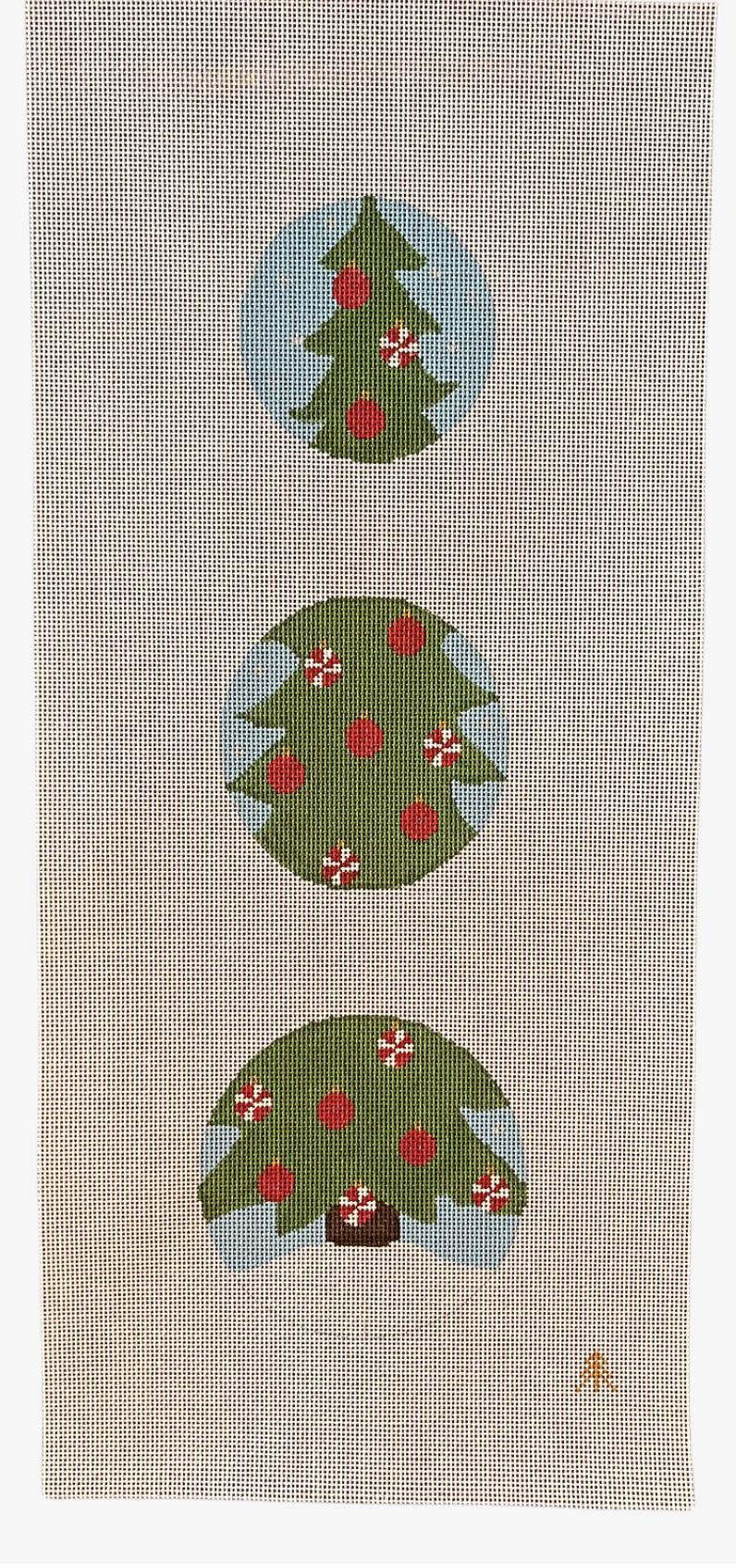 Canvas CHRISTMAS TREE  DANGLE  3 PIECES
