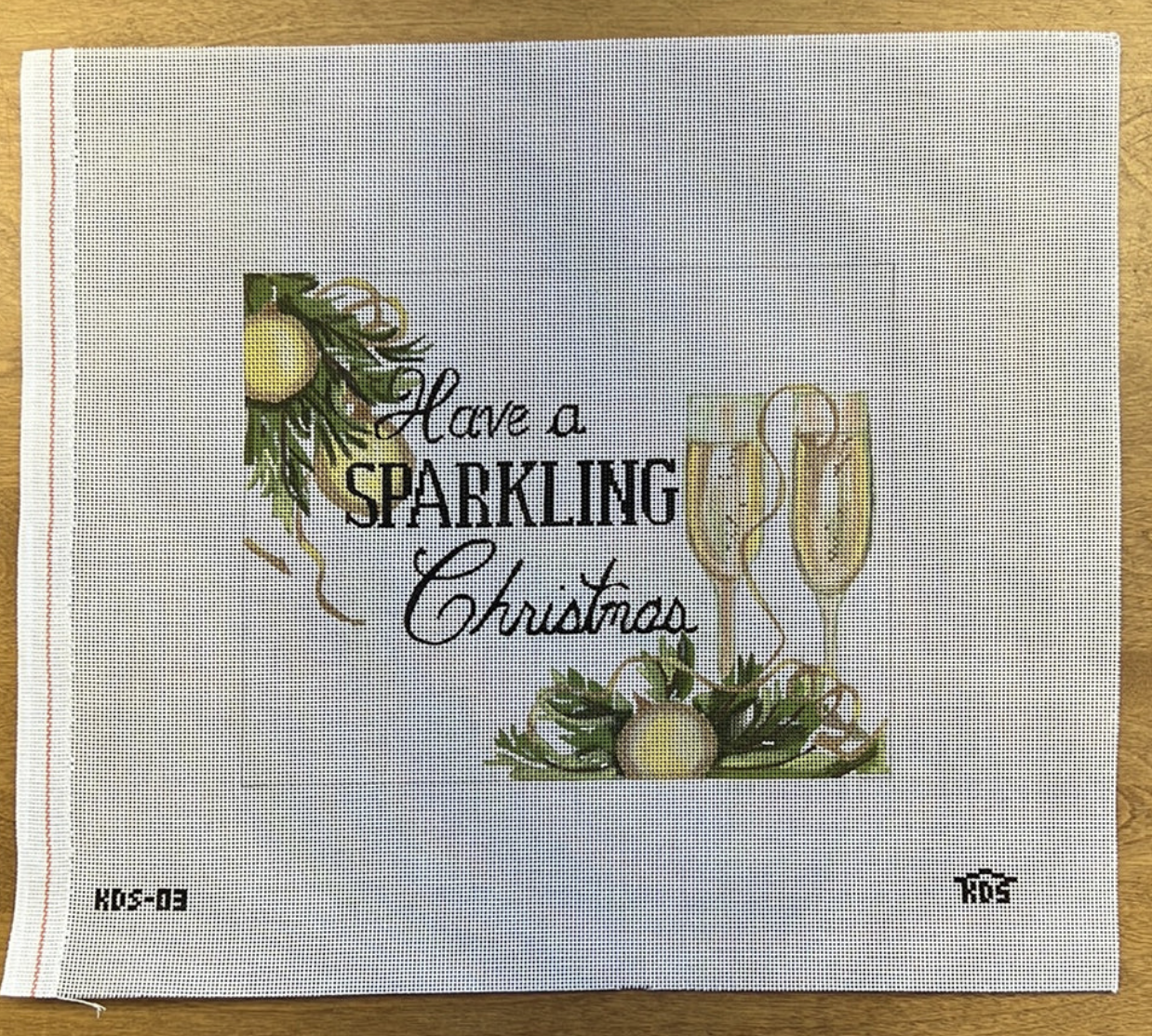 Canvas HAVE A SPARKLING CHRISTMAS   KDS03  9X7"