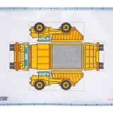 Canvas DUMP TRUCK BRICK COVER  PLC193