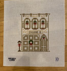 Canvas VINTAGE WINTER VILLAGE - FIREHOUSE  PLCKC36